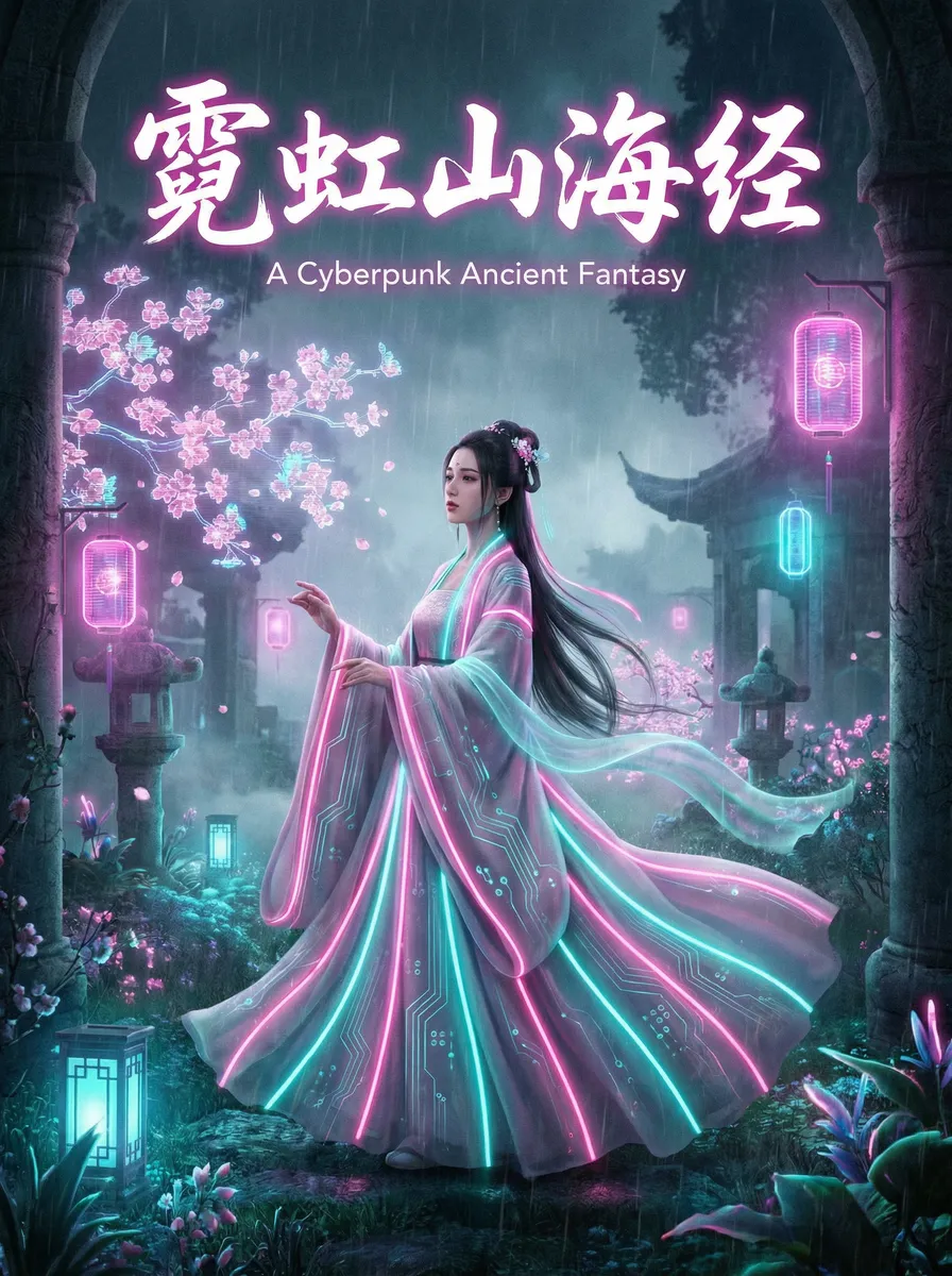 17c免费登录入口 古风奇缘短剧 - 霓虹山海经海报